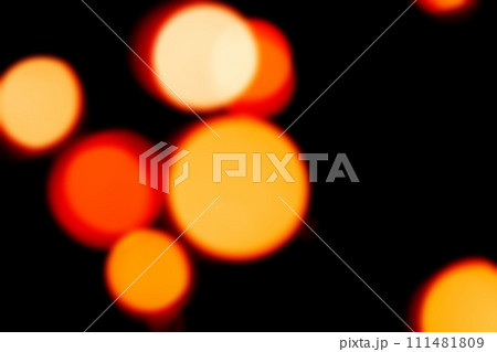 黒バックにキラキラオレンジイメージ 背景素材 黒バックにキラキラオレンジイメージ 背景素材 111481809