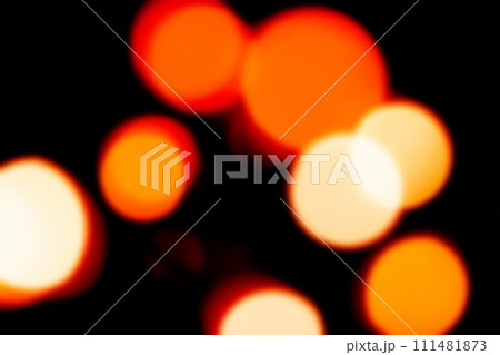 黒バックにキラキラオレンジイメージ 背景素材 黒バックにキラキラオレンジイメージ 背景素材 111481873
