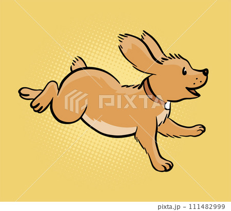 Cute cocker spaniel with big ears 111482999