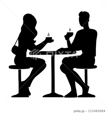 Young couple in a cafe Young couple in a cafe 111483004