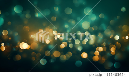Abstract green bokeh background 111483624