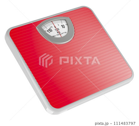 Mechanical Bathroom Scale, 3D rendering Mechanical Bathroom Scale, 3D rendering 111483797