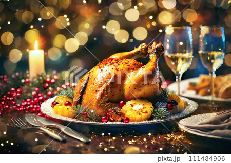 豪華なクリスマスのディナー 111484906