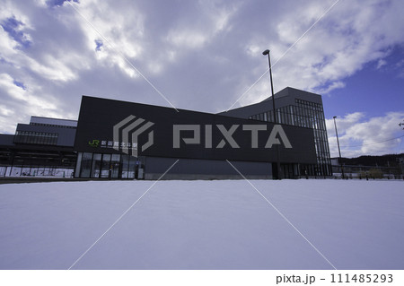 新函館北斗駅北口と雪景色 新函館北斗駅北口と雪景色 111485293