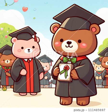 クマの卒業式 111485697