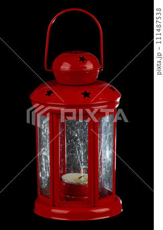 Retro vintage candle lantern 111487538