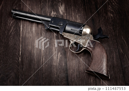 Old West gun. Percussion Army Revolver 111487553