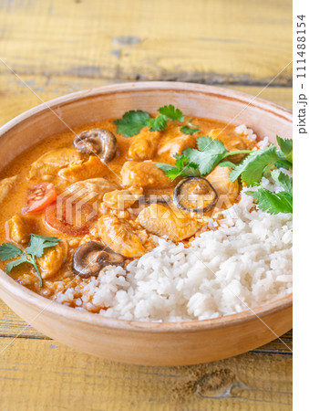 Bowl of red curry Bowl of red curry 111488154