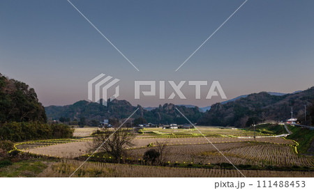 田染荘の夕景 111488453