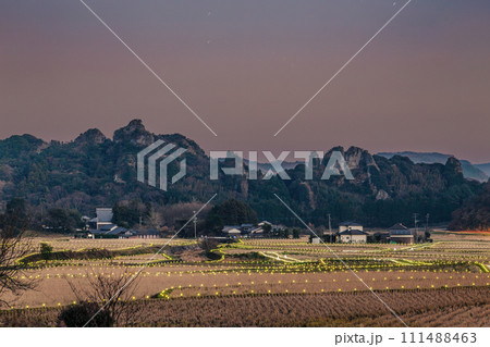 田染荘の夕景 田染荘の夕景 111488463