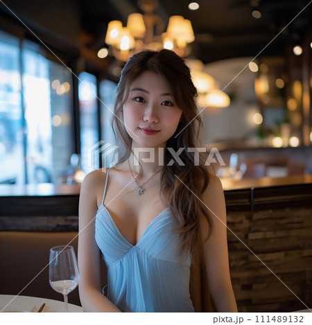綺麗なキャバクラ嬢　AI生成 111489132