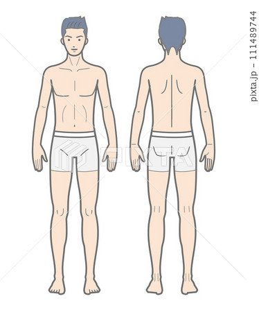 男性_タイプC_全身_太線 111489744