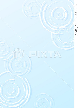 背景イラスト_波紋 111489905