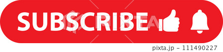 チャンネル登録のボタンのマーク チャンネル登録のボタンのマーク 111490227