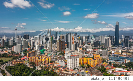 Aerial view of Kuala Lumpur 111490492