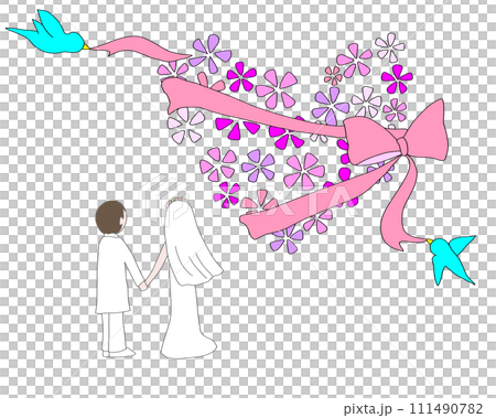 代表婚姻的插圖 111490782