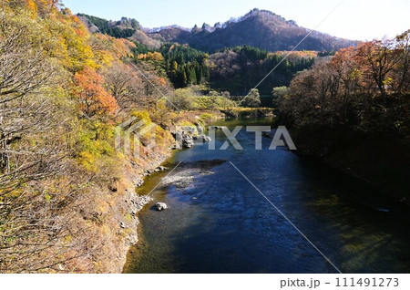 湯田温泉峡の秋 湯田温泉峡の秋 111491273