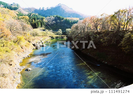 湯田温泉峡の秋 湯田温泉峡の秋 111491274