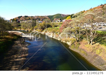 湯田温泉峡の秋 湯田温泉峡の秋 111491276