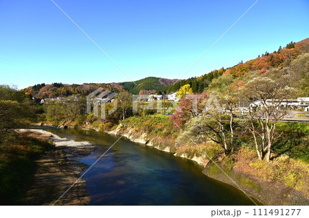 湯田温泉峡の秋 湯田温泉峡の秋 111491277