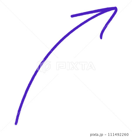 Purple Arrow Line Upward Curved Arrow Sketch Arrow Line Element Arrow Line Upward Curved Arrow Scribble 111492260