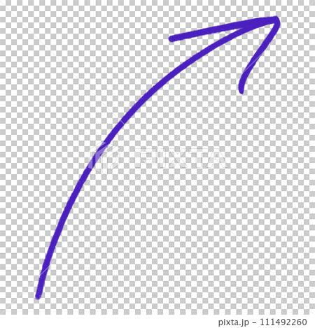 Purple Arrow Line Upward Curved Arrow Sketch Arrow Line Element Arrow Line Upward Curved Arrow Scribble 111492260