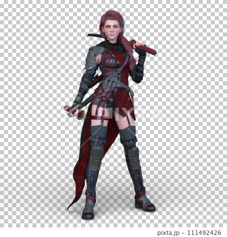 Female swordsman 111492426