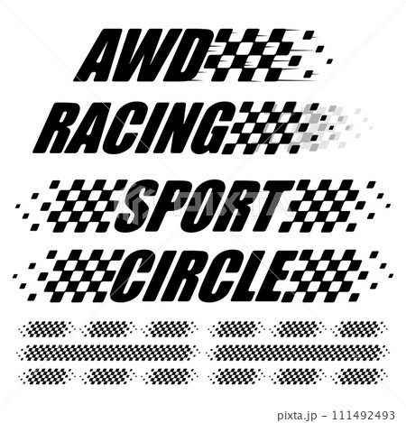 Different lines flags text set 111492493