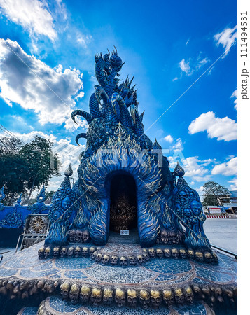 Blue Temple or Wat Rong Suea Ten, in Chiang Rai, Thailand Blue Temple or Wat Rong Suea Ten, in Chiang Rai, Thailand 111494531
