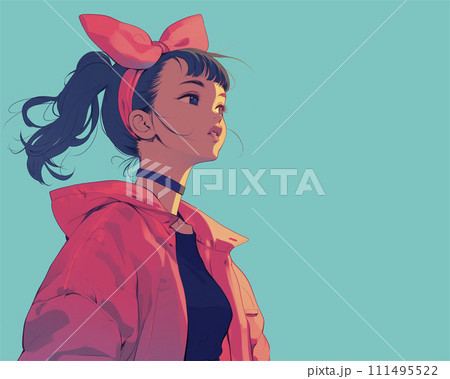Tokyo 90's girl illustration（Generative AI） 111495522