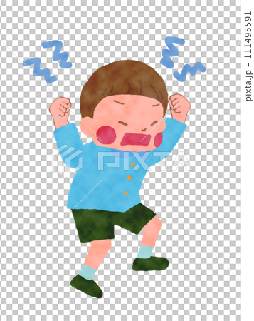 一個生氣的男孩 111495591