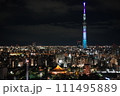 美しい東京の夜景(スカイツリー) 111495889