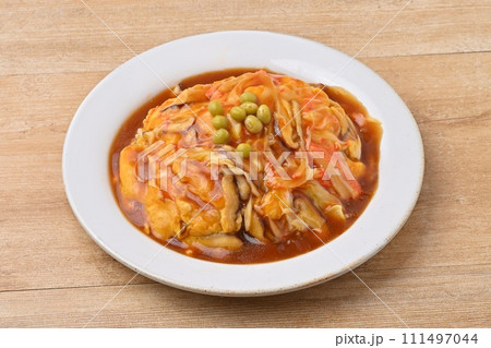 天津飯、テンシンハン、中華料理、卵料理、あんかけ、カニカマ。 111497044