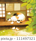 ママと日向ぼっこ 111497321