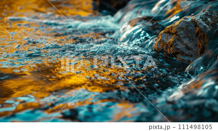 Sea spray on a rocky beachのイラスト素材 [111498105] - PIXTA