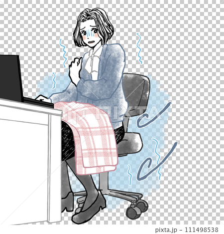 一名女員工在辦公室臨陣退縮 111498538