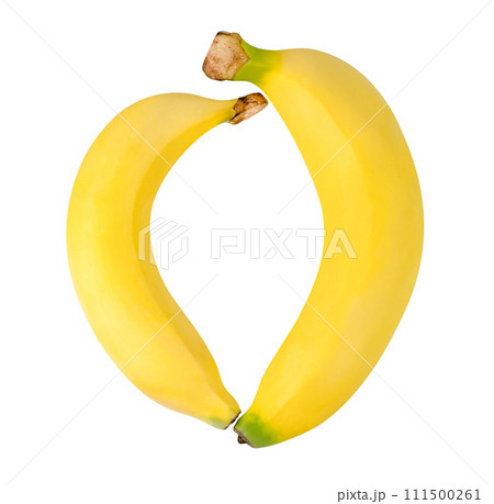ripe banana isolated 111500261