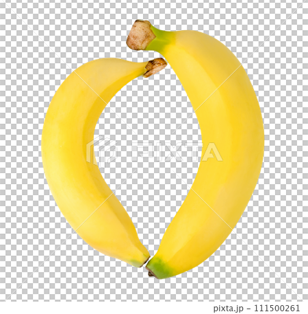 ripe banana isolated 111500261