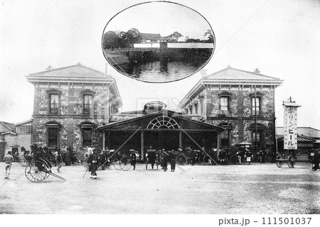 明治時代の東京　新橋駅 111501037