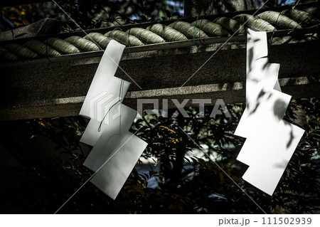 神社の紙垂 神社の紙垂 111502939