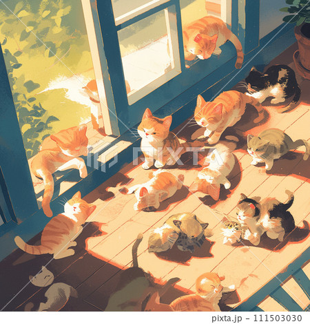 みんなで日向ぼっこ③ 111503030