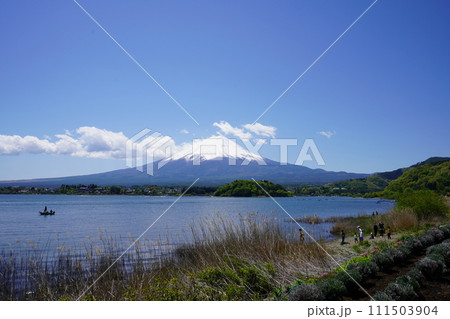 河口湖からの富士山 111503904
