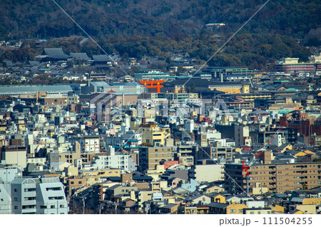 【京都風景】京都タワーからの全方位の絶景 【京都風景】京都タワーからの全方位の絶景 111504255