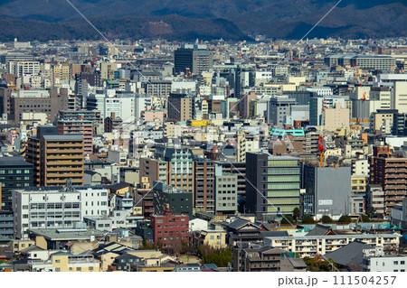 【京都風景】京都タワーからの全方位の絶景 【京都風景】京都タワーからの全方位の絶景 111504257