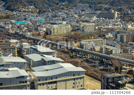 【京都風景】京都タワーからの全方位の絶景 【京都風景】京都タワーからの全方位の絶景 111504266