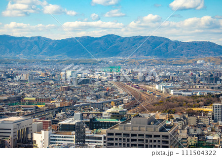 【京都風景】京都タワーからの全方位の絶景 【京都風景】京都タワーからの全方位の絶景 111504322