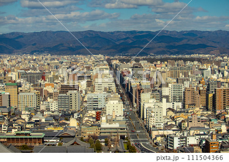 【京都風景】京都タワーからの全方位の絶景 【京都風景】京都タワーからの全方位の絶景 111504366