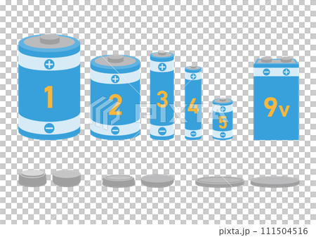 Set of battery illustrations_2 111504516