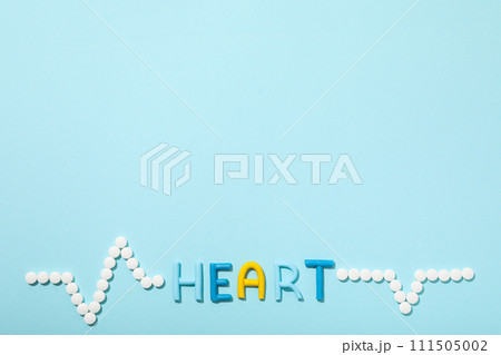 The concept of hormonal pills for the heart. The concept of hormonal pills for the heart. 111505002