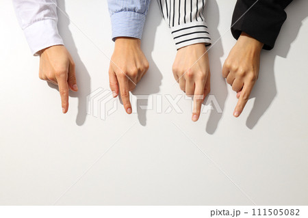 Hands of people on a light background Hands of people on a light background 111505082